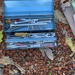 Assorted Tools, Metal Box