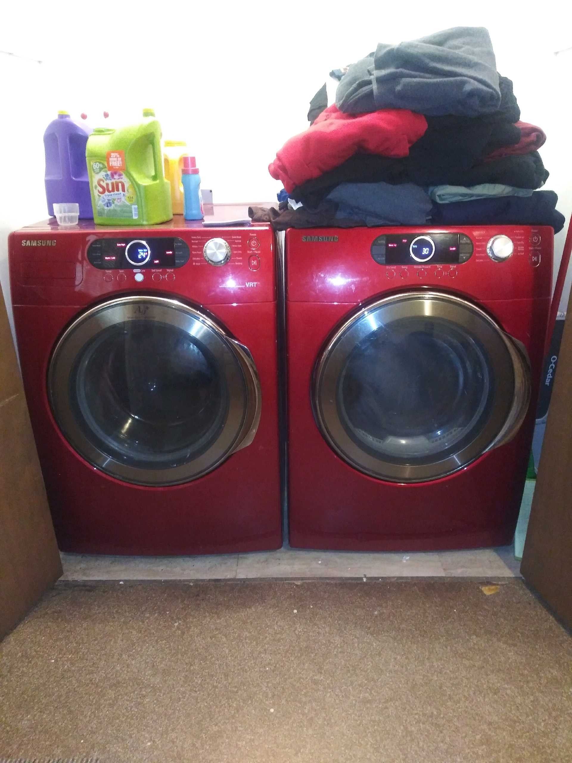 Samsung washer and dryer Silver Care set