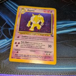 Hypno Fossil 08/62 Pokemon (DAMAGED)