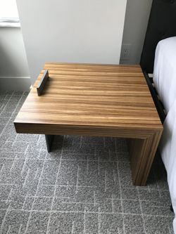 Zebra Wood Side Tables