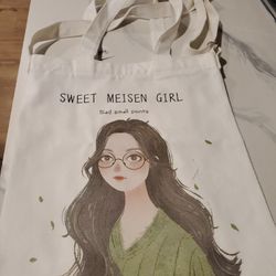 Brand New White Cloth  2 Way Bag