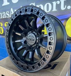 17” LOCK Trail Wheels Brand New 17x9” Rims Size Matte Black Finish - Brand New in Box