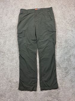 Merrell Mens Cargo Hiking Pants Size 36 Green Opti-Wick UPF