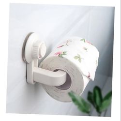 Mobestech Cup Paper Roll Holder Wall-Mounted Towel Rack for Kitchen and Bathroom Easy Installation Smooth Space-Saving Design White