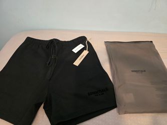 Large Black Essentials Fear Of God Shorts
