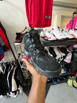 Nike Air Max2 CB '94 (Charles Barkley) in the Triple Black colorway.
