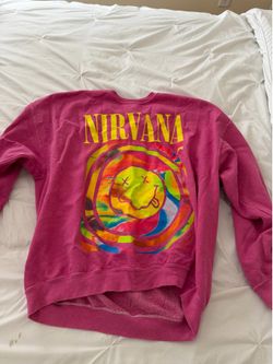 Hot Pink Size S/M Nirvana Crew Neck