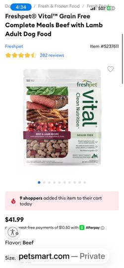 Freshpet® Vital™ Grain Free Complete Meals Beef with Lamb Adult Dog Food