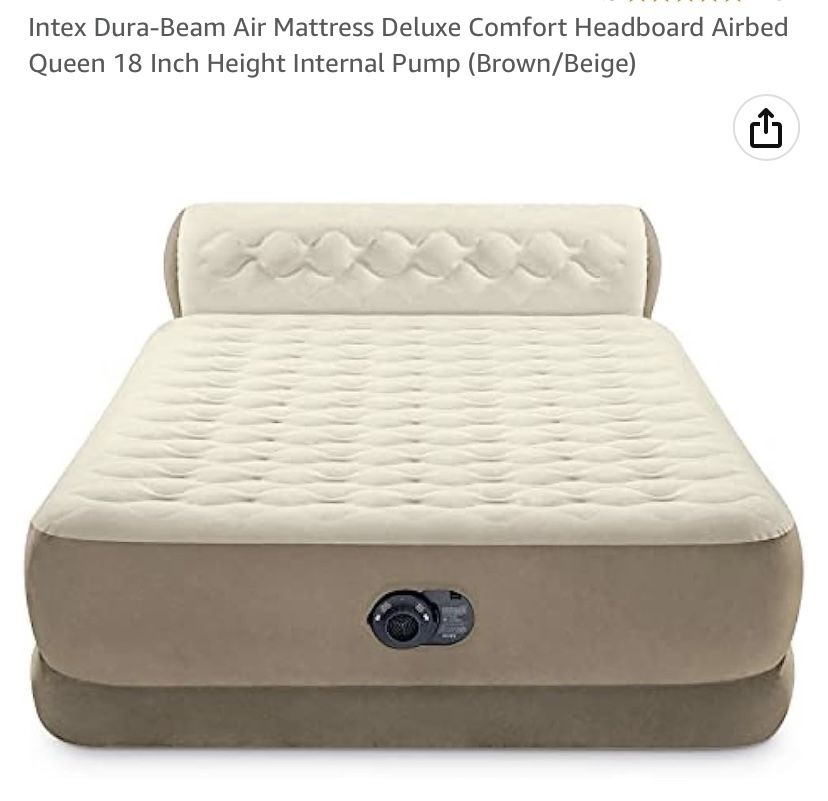Deluxe queen air mattress/Internal Pump