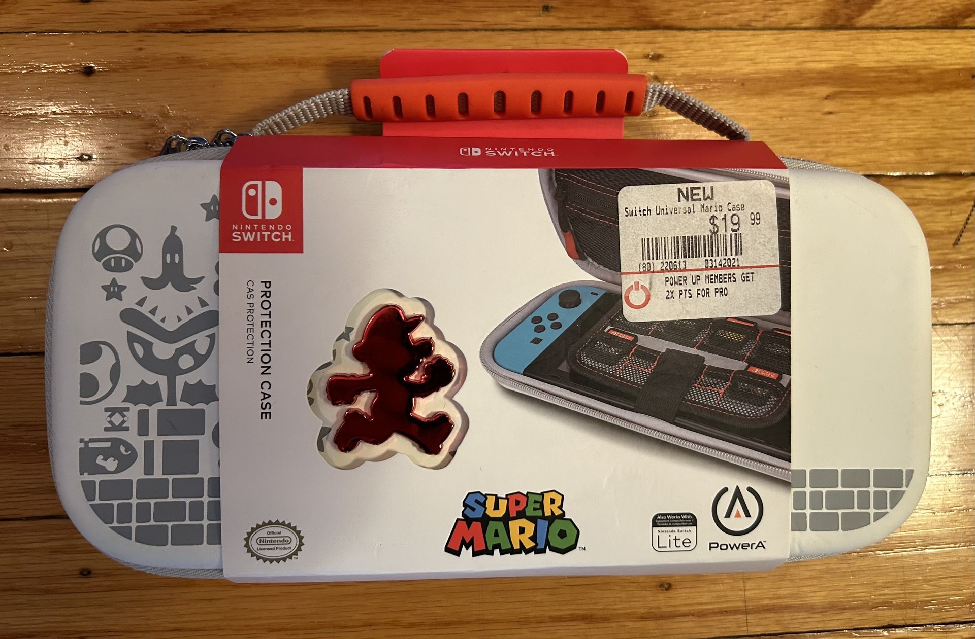 PowerA Super Mario Bros. Running Mario Protection Case for Nintendo Switch and N