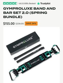 GYMPROLUXE (BAND & BAR SET) NEW - Retail over $150!