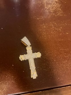 Big Gold Cross Pendant