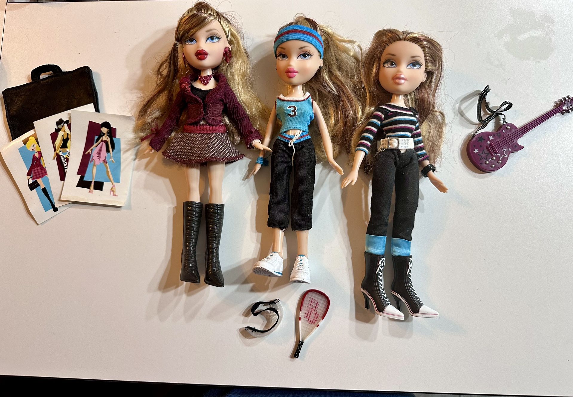 BRATZ TRIIIPLETZ 1st EDITION 2005 VHTF ALL ORIGINAL  ACCESSORIES!