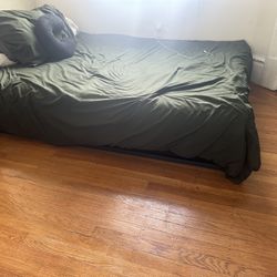 Bed Frame and Foam mattress (removable cover)