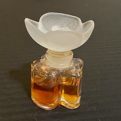 Vintage Oscar De La Renta Flower Shaped Parfum Bottle 1/4 Oz Fragrance 60% Full