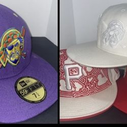 Pittsburgh Pirates New Era 59-50 MLB Fitted Hat 7 1/4 NWT Grape 1994 Royal Cap Candy pirate hat lot