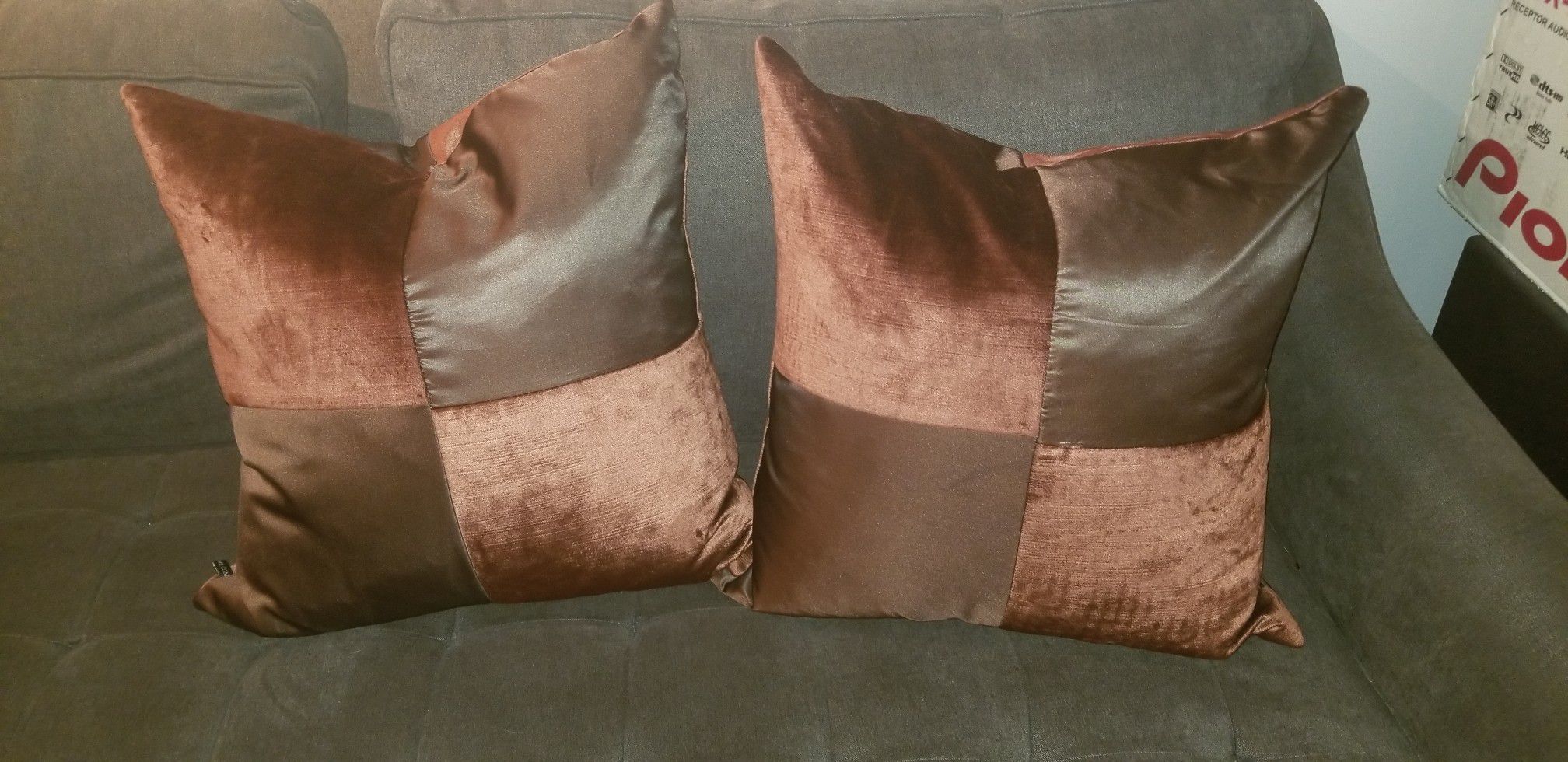 Two Decorative Accent Pillows