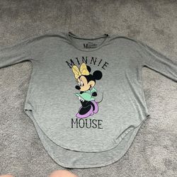 Disney Minnie Mouse Junior Large 3/4 Sleeve Tee