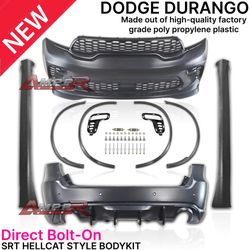 11-23 Dodge Durango Srt Hellcat Body Kit Front Rear Bumper Side Skirts Fender Trims