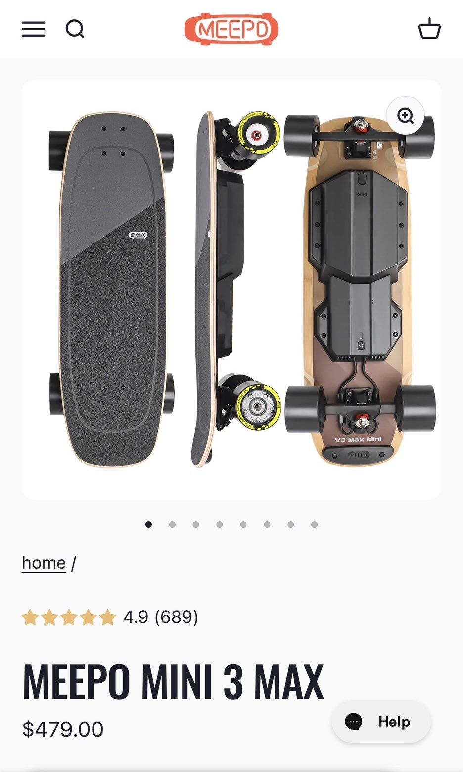Meepo Mini 3 Max Electric Skateboard (upgraded)