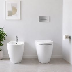 Brand New Tankless In Wall Tank Duravit Me By Starck Floor Standing Toilet