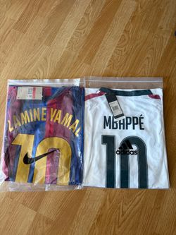 Soccer jersey sizes available