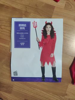 Big Girls Devious Devil Costume For Child