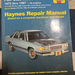 Haynes Repair Manual Ford/Mercury