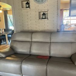 New Reclinable Leather Couch