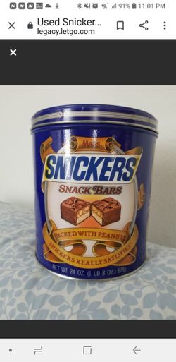 Snickers Tin (empty) - 1987