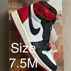 Size 7.5M - Jordan 1 Retro High OG ‘Black Toe’ (2025)