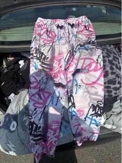Graffiti Print Joggers Pants