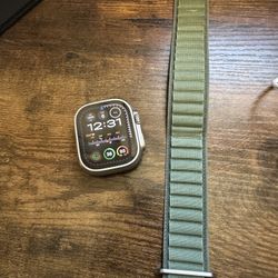 Apple Watch Ultra With Apple Green Band