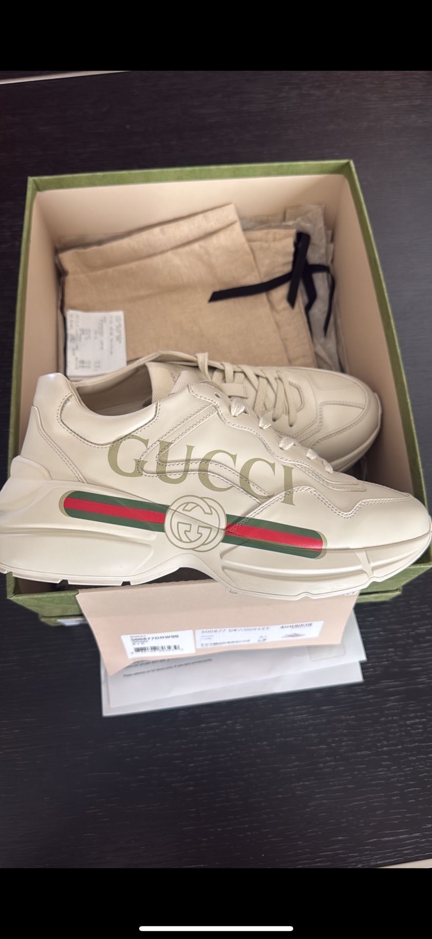 Gucci Rhyton Shoes Men Size 7 & Women Size 8.5