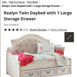 Realyn-Style Twin Daybeds + Mattresses 