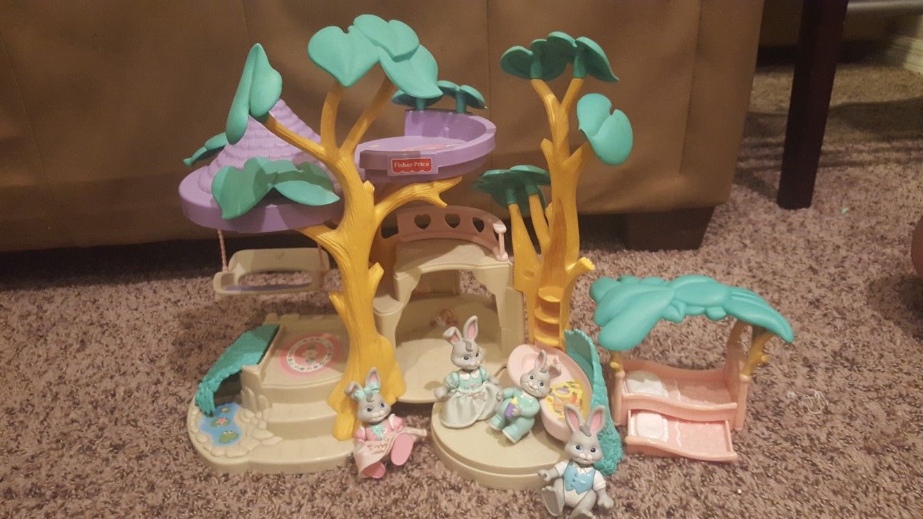 Fisher price hideaway hollow bunny tree house