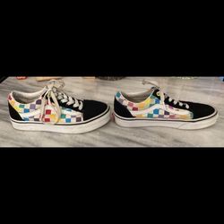 Vintage Vans Old Skool Rainbow Checkerboard Skate Sneaker