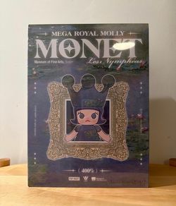 POP MART Mega Royal Molly – Monet Les Nymphéas (400%) – Brand New Authentic