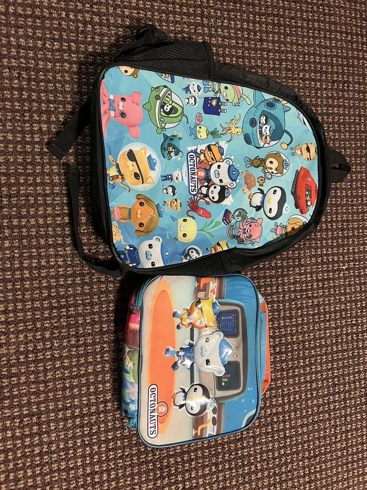 Octonauts Boys Girls 2pc backpack, lunch bag for school