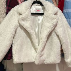 Girl Fur Coat Size Small 