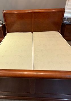 King Sleigh Bed Frame (box springs not incuded)