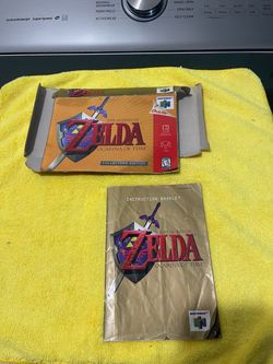 Nintendo 64 The Legend of Zelda: Ocarina of Time Collector's Edition Box and Manual only!