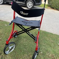 Drive Rollator Walker With Seat And Brakes.