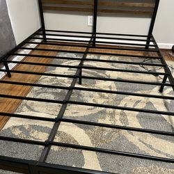 Queen bed frame (can deliver)
