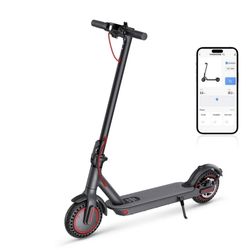 T1-GRY 350W Brushless Motor Foldable Electric Kick Scooter - 15.5 MPH Top Speed with 8.5" Solid Tire Commuter E-Scooter for Adults (Grey)