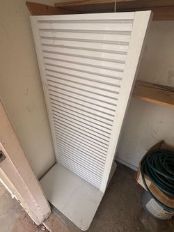 2-Way Slatwall Floor Merchandiser With Metal Inserts