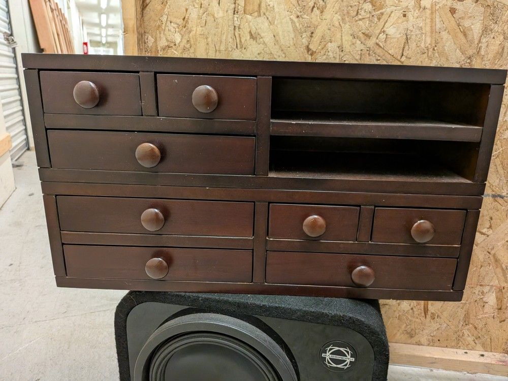 Wood Drawers and organizer