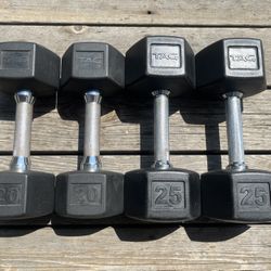 Rubber Coated Dumbbells