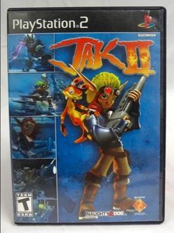 Jak2 PlayStation 2 Rare reversible cover Complete in Box Black Label!