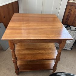 Vintage Stickley end table with shelves